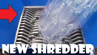 NEW SHREDDER vs PLASTIC BOTTLES [upl. by Einahc256]