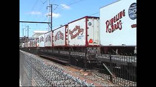 200606 01 NS Morrisville Line Ringling Brothers Circus Train CSX Trenton Line SEPTA Ballast Train [upl. by Mcnair]