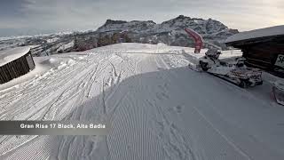 ⛷️ Gran Risa 17 Alta Badia Black 4K [upl. by Corb]