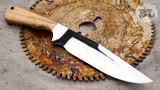 Making a Bowie knife from an Old Saw Blade [upl. by Annemarie]