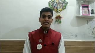 Nikhil Singh NSS Volunteer MG Singh UniversityBikaner Rajasthan Sharing His Experience nssdayseries [upl. by Jolyn]