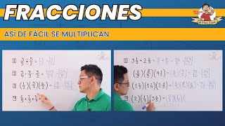 15 MULTIPLICACIÓN DE FRACCIONES  Todos los casos [upl. by Kawai]