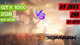 GTX 1050 2GB vs R7 260X 2GB  3DMark  1080p [upl. by Blankenship]