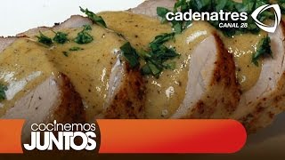 Lomo de cerdo con salsa de champiñones [upl. by Dwyer]