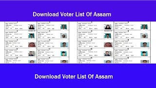 How To Download Voter List Assam [upl. by Sanchez]