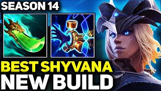 RANK 1 BEST SHYVANA IN THE WORLD NEW BUILD GAMEPLAY  Season 14 League of Legends [upl. by Aldis]