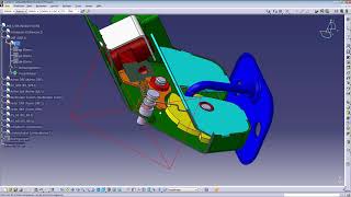 Darstellung Dynamischer Schnitt  CATIA Tutorial  OUB CAMPUS [upl. by Farwell]