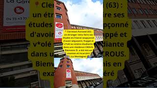 📍ClermontFerrand 63  un étranger venu faire ses études en France soupçonné davoir séquestré [upl. by Louanne]