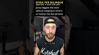 Sfida per bilingue can you do it Italiano vs English Bilingual reading challenge [upl. by Hagen574]