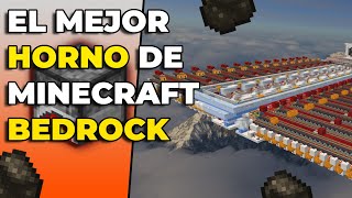 El mejor HORNO INDUSTRIAL de Minecraft Bedrock [upl. by Nywnorb]