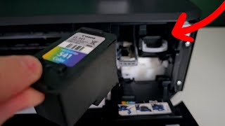 How to Change Ink Cartridge in Canon Printer  Full Guide [upl. by Ecirtnuahs]