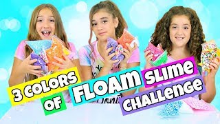 3 Color Slime Challenge  Floam [upl. by Erline]