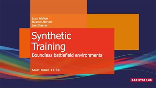 Synthetic Training Boundless battlefield environments  Hub Stage Talk  DSEI 2023  BAE Systems [upl. by Gwen]