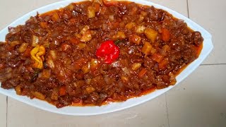 Thiou viande Thiou yapp sénégalaisViande à la sauce tomate avec des légumes viande hachée finement [upl. by Auhsaj]