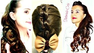 French Knotted Braid  Sock Curls Overnight Tutorial [upl. by Llekim538]