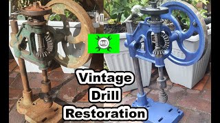 Vintage Bench Drill Restoration and Maintenance Bradson No1 [upl. by Lemaceon901]