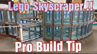 Skyscraper Build Ideas Lego Building Pro Tip [upl. by Ardnossac359]