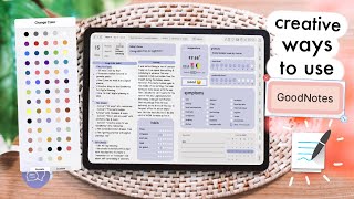 Creative Ways to Use GoodNotes for Digital Planning  Magic Elements Color Dropper Tricks [upl. by Alley]