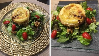 💕 Salade de chèvre chaud au miel  سلطة خضراء بجبنة الماعز 💕 [upl. by Ayekan]