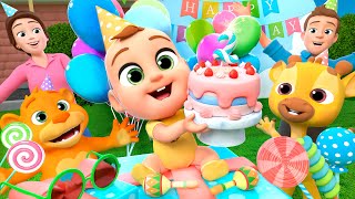 Happy Birthday Song  Lalafun Nursery Rhymes amp Original Kids Songs [upl. by Harvison]