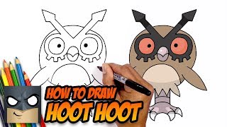 How to Draw Pokemon  Hoot Hoot [upl. by Anoy]