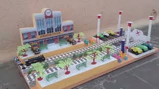 School Project  Railway Gate Crossing  Light and Sound Indication Model [upl. by Tessie]