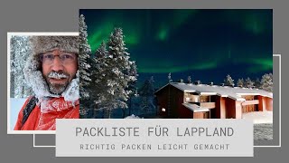 Winterurlaub in Lappland  Packliste für den Winter in Finnland Norwegen und Schweden [upl. by Llered569]