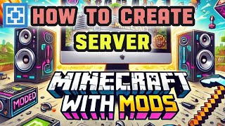 How to Create a Minecraft Server With Mods STEP BY STEP 💥🚀 [upl. by Anahcar]