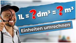 1 Liter in dm³ und m³  Einheiten umrechnen [upl. by Eiluj643]