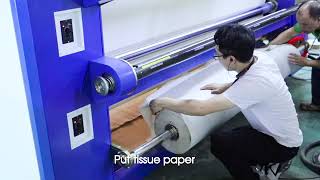 800x2600 roll to roll heat press machine roll calendar heat press [upl. by Yrogerg165]