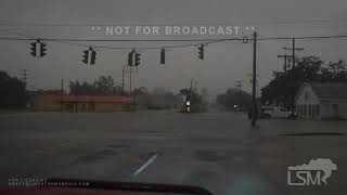 09112024 Morgan City LA  Hurricane Francine Landfall  Flash Flooding  Strong Wind [upl. by Ynafit]