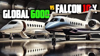 Inside The Bombardier Global 6000 VS Dassault Falcon 10X Private Jets for Long Haul Flying [upl. by Wall226]