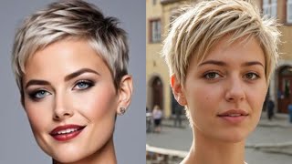 Stylish Short Haircuts for Women Over 60 [upl. by Adlihtam]