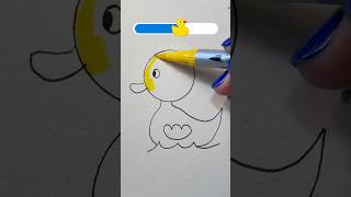 Simple Duck Drawing  Duck Drawing Step by Step for kids 🐥🦆 [upl. by Valery450]