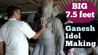 Big Handmade Ecofriendly Ganapti Making Full Process by ASHISH BELVALKAR  75 ft Ganesha Making [upl. by Britney464]