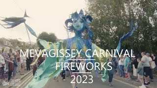 Mevagissey carnival fireworks 2023 [upl. by Oyam872]