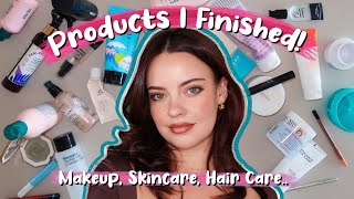 Products I Finished Were they worth it makeup skincare haircare  Empties  Julia Adams [upl. by Remoh]