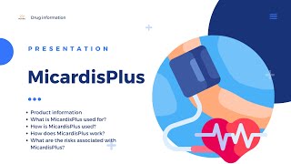 MicardisPlus  Product information uses dosage mechanism  telmisartan  hydrochlorothiazide [upl. by Dnaleel937]