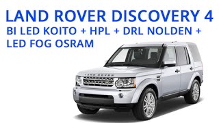 Land Rover Discovery IV biled koito DRL NOLDENLED FOG OSRAMHPL [upl. by Fairfield]