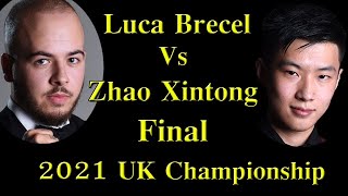 UK Championship Final 2021 Part 1  Zhao Xintong vs Luca Brecel Final  UK Championship 2021 Final [upl. by Anileme]