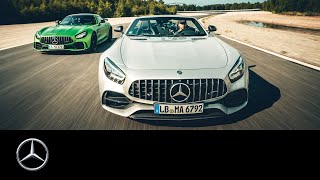 JP Kraemer erlebt sein grünes Wunder MercedesAMG GT R und GT C Roadster auf der Rennstrecke [upl. by Olcott695]