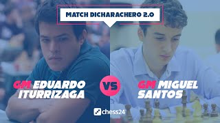 Match Dicharachero 20 GM Iturrizaga vs GM Miguelito [upl. by Kenti58]