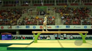 NEKRASOVA Marina AZE  2016 Olympic Test Event Rio BRA  Qualifications Balance Beam [upl. by Hgielrac]