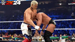 Cody Rhodes amp Randy Orton vs Gunther amp Ludwig Kaiser  Friday Night SmackDown Full Match  WWE 2K24 [upl. by Anne]