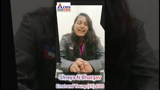 Shreya N Bhargav Placement Review Bellwethers aimsibs aimsibsfamily aimsibsbangalore [upl. by Bar799]