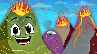 Learn About Different Types Of Volcanoes  Earth Science Song For Kids  KLT [upl. by Baler]