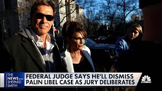 Federal judge to dismiss Sarah Palins libel case against The NY Times [upl. by Tish]