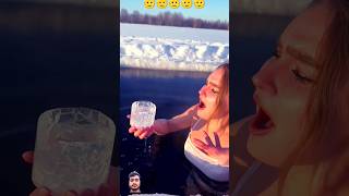 ice wine 🍷 glass eaten by beautiful lady [upl. by Tessa]