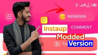 InstaUp mod apk with unlimited coins  instaUp Free Coins Hck Umer tech [upl. by Halbeib791]