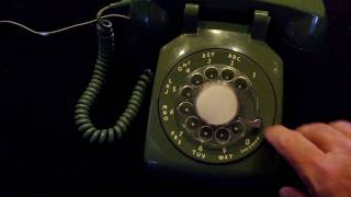 green rotary phone dialing [upl. by Sirronal750]